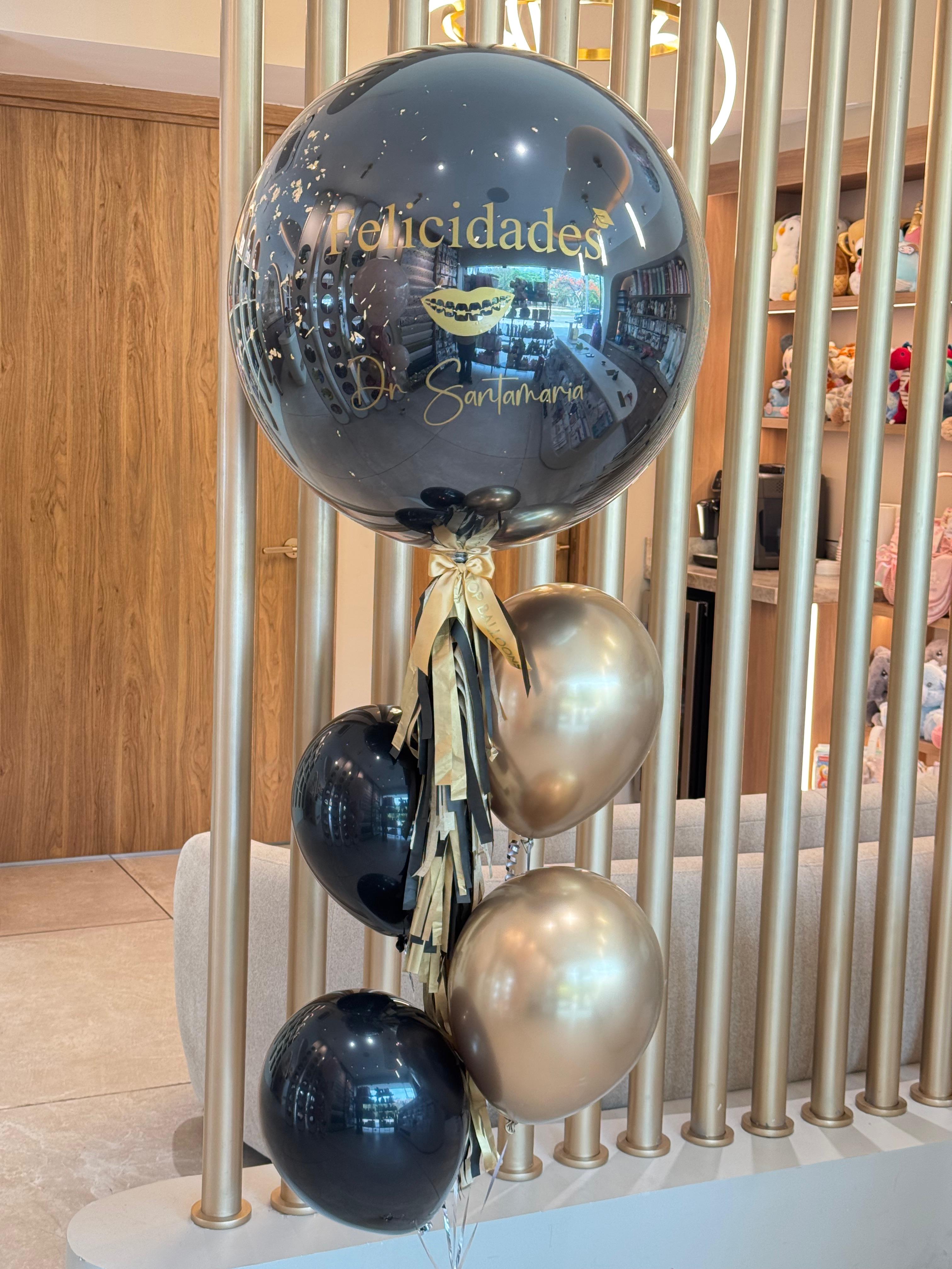 Bubble Black Balloon