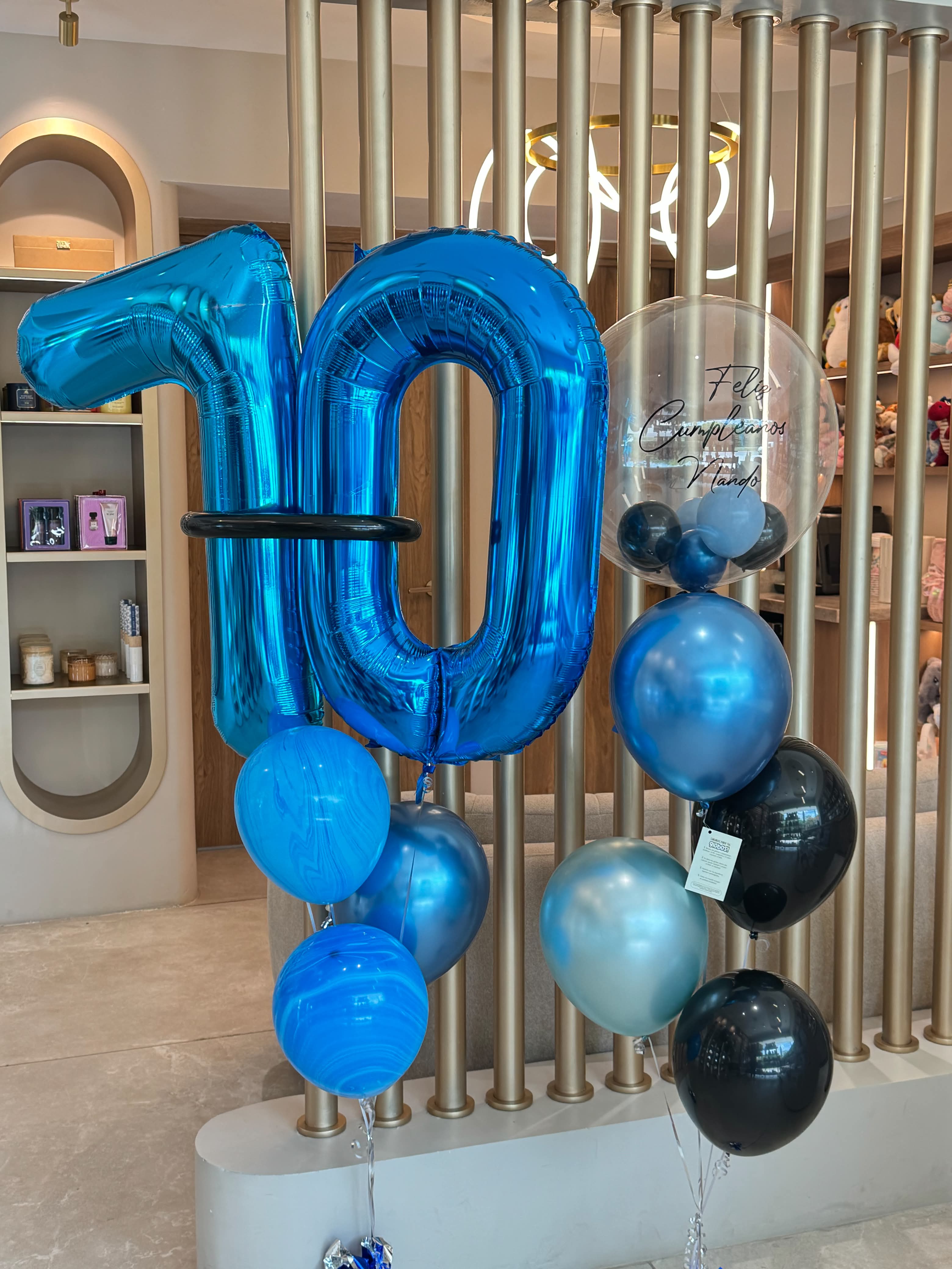 Blue Numbers Bouquet