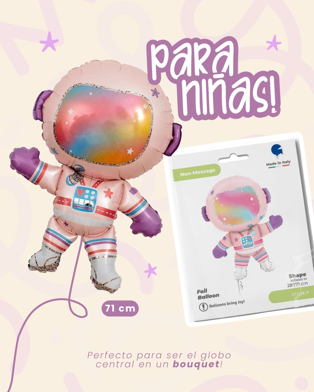 Girl Astronaut Balloon