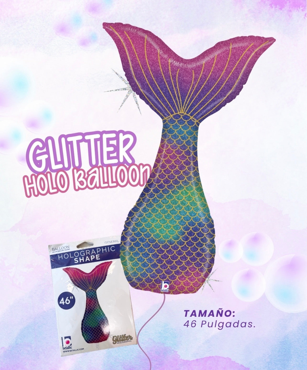 Glitter Holo Balloon