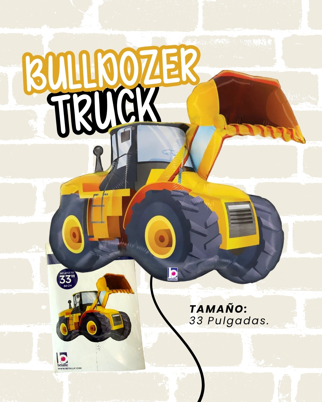 Bulldozer Truck Balloon