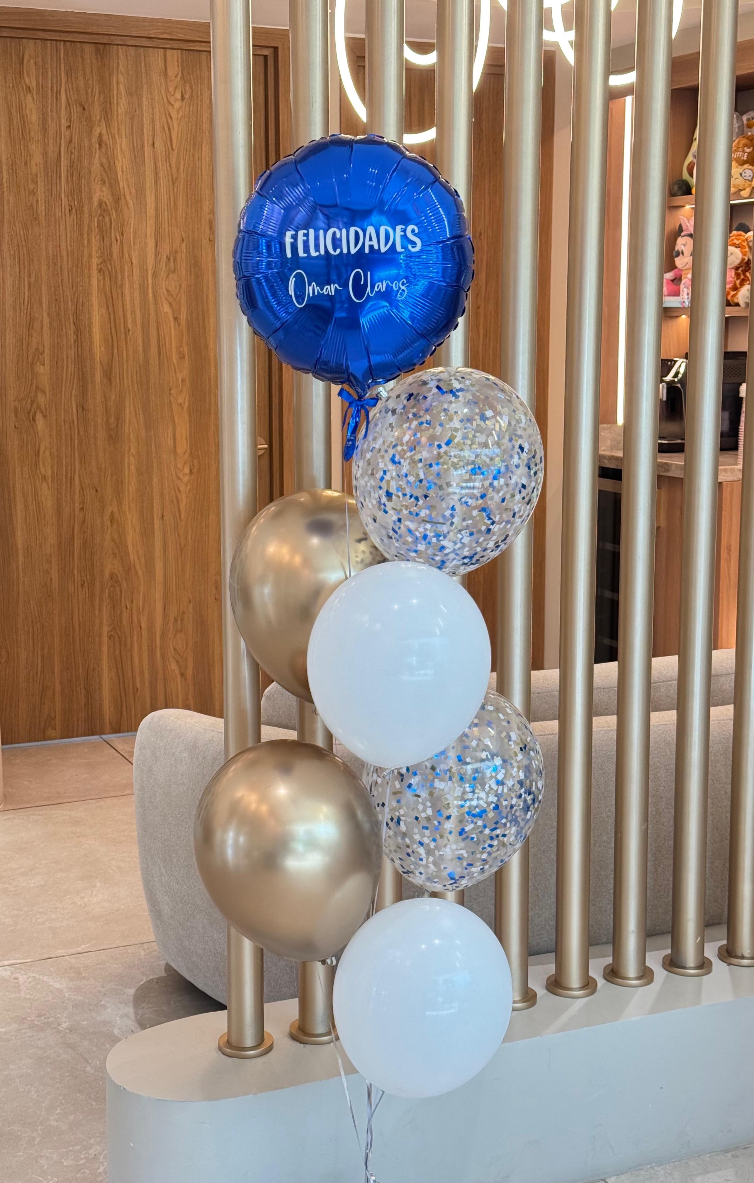 Metallic Blue Balloons