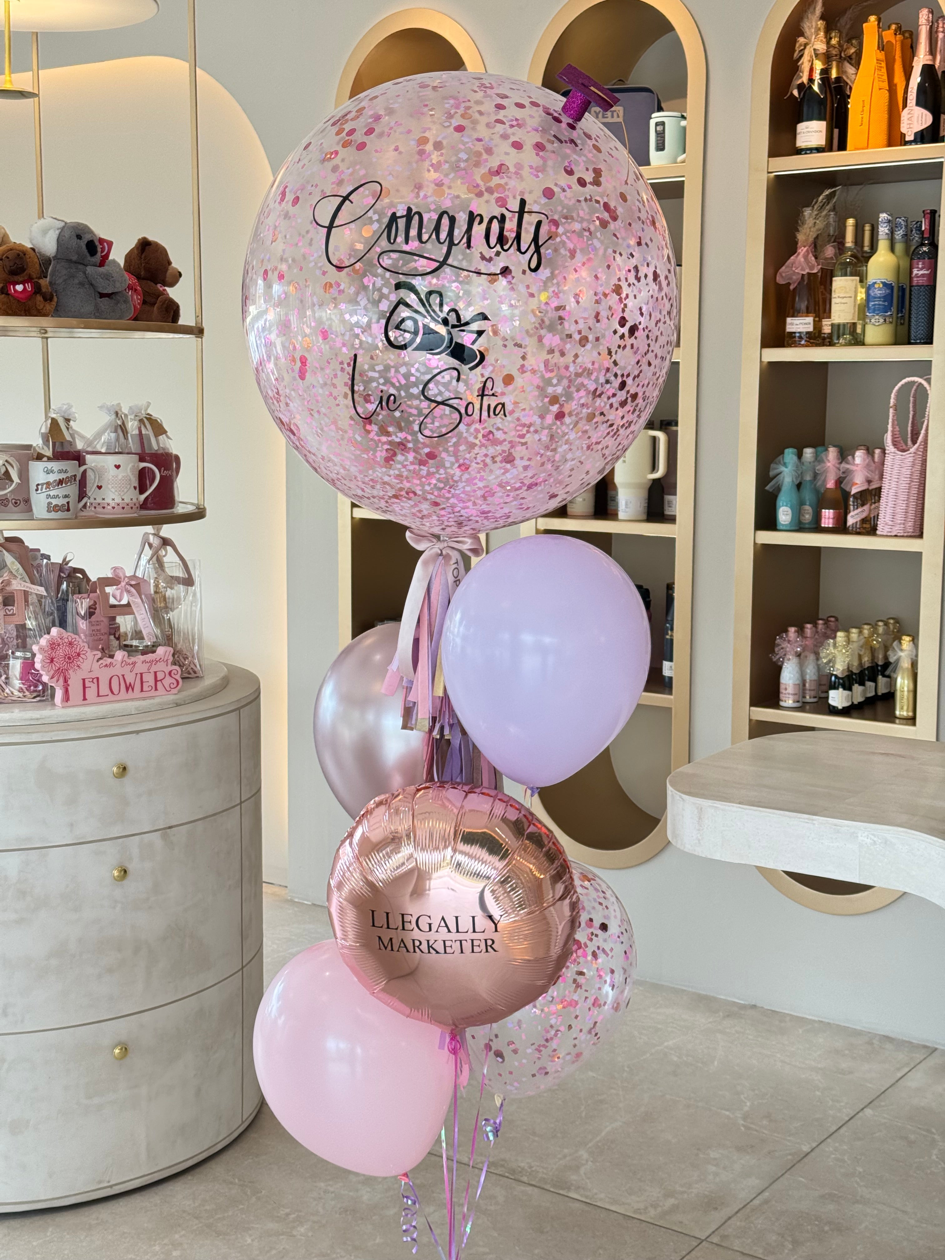 Big Confetti + 3 balloons