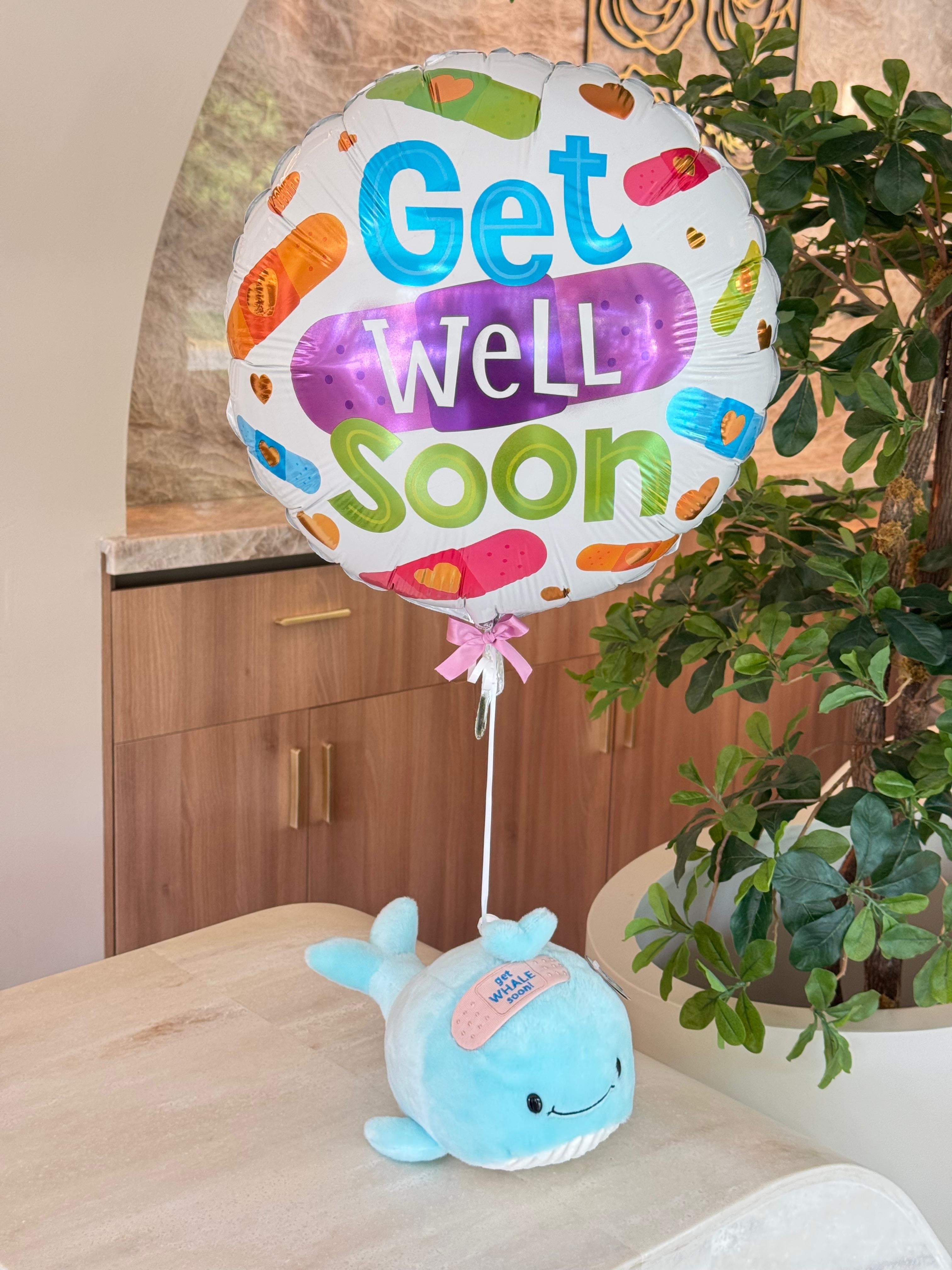 Get Whale Soon + Metallic Balloon