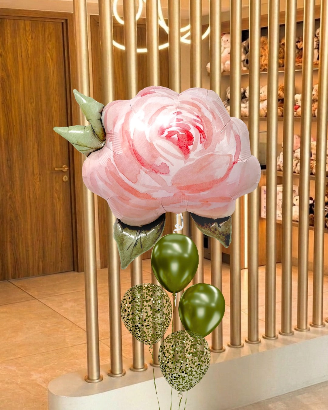 Roses Pink Balloons