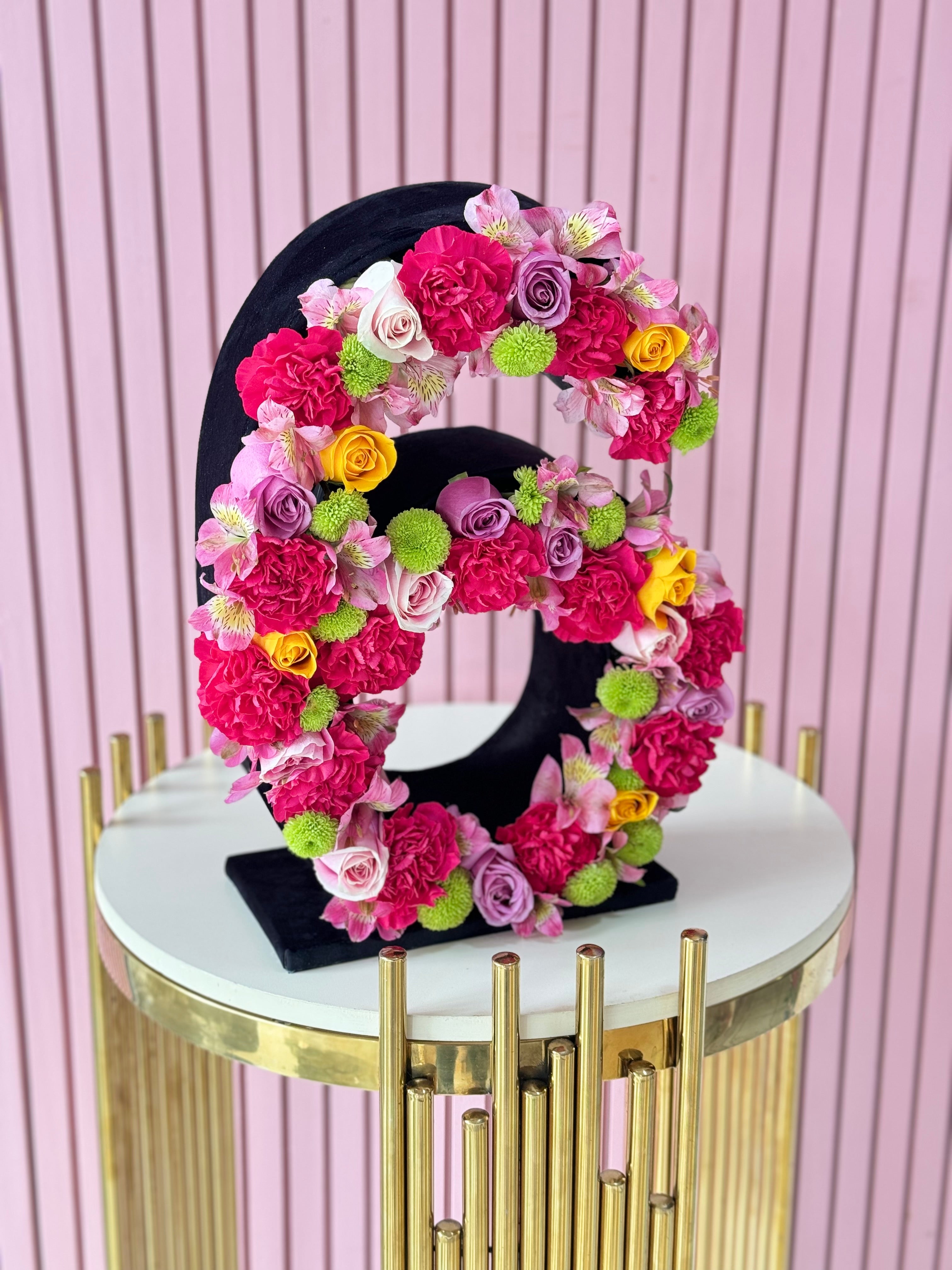 Medium Personalized Floral Letter