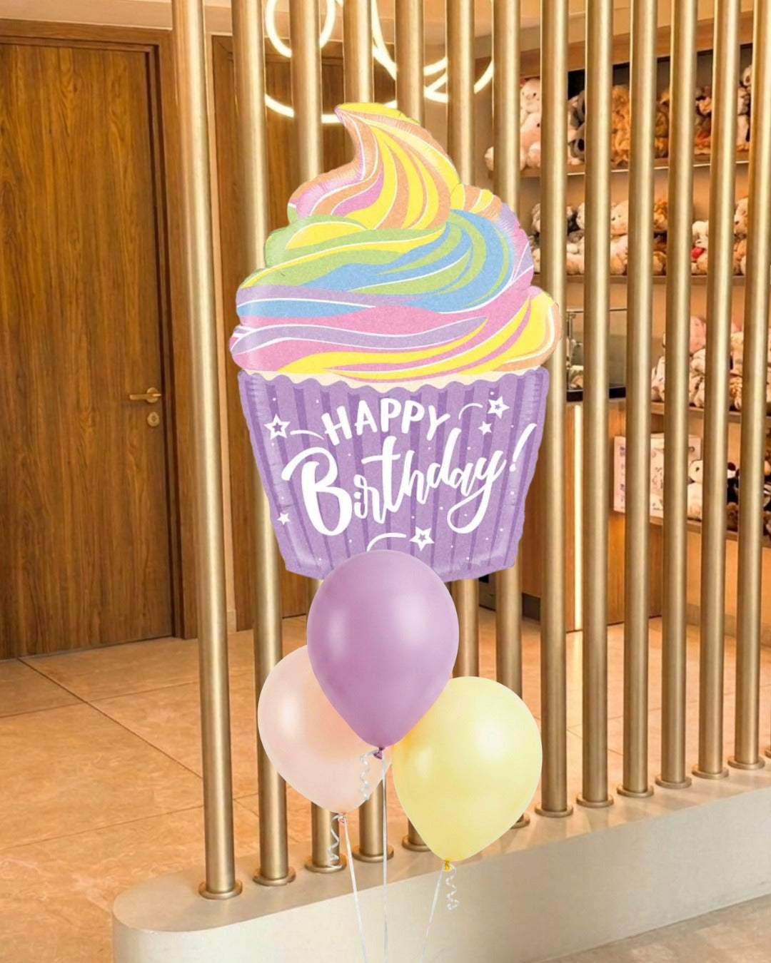 Glitter Cupcake Balloon