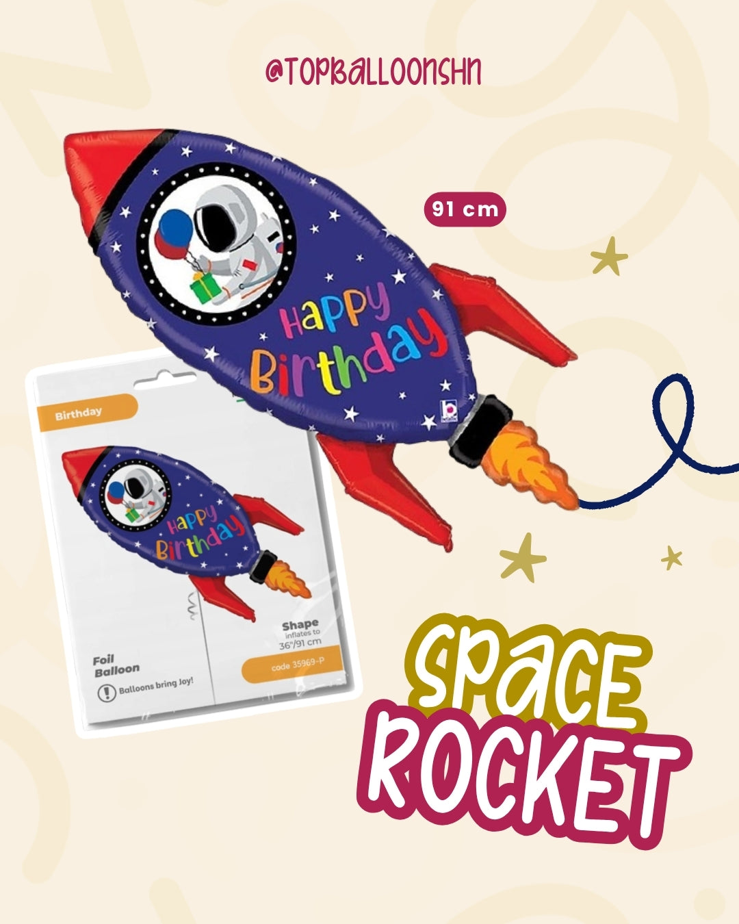 Space rocket Balloon