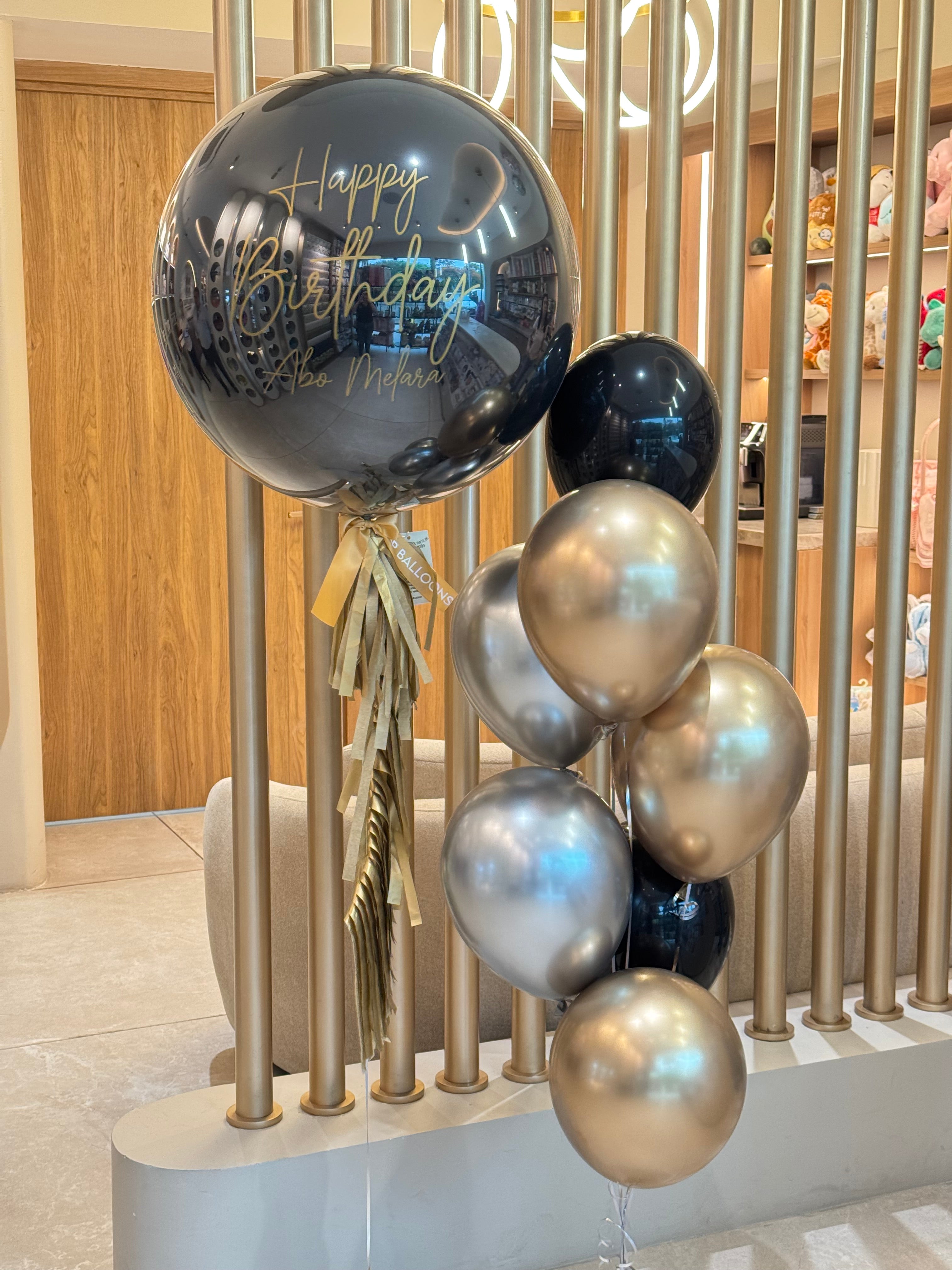 Big Bubble Balloon + Bouquet